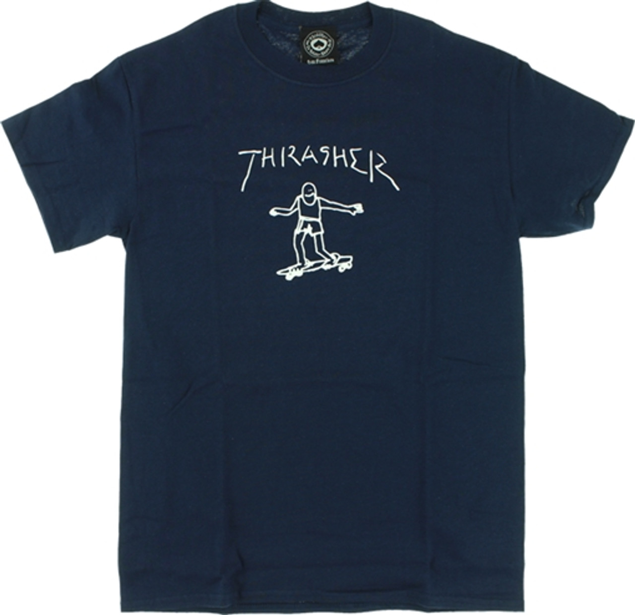 THRASHER GONZALES SS Tshirt SMALL NAVY