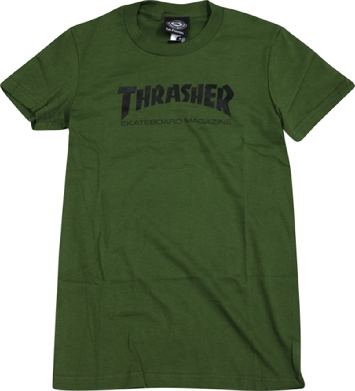 THRASHER MAG LOGO GIRLS SS Tshirt SMALL ARMY