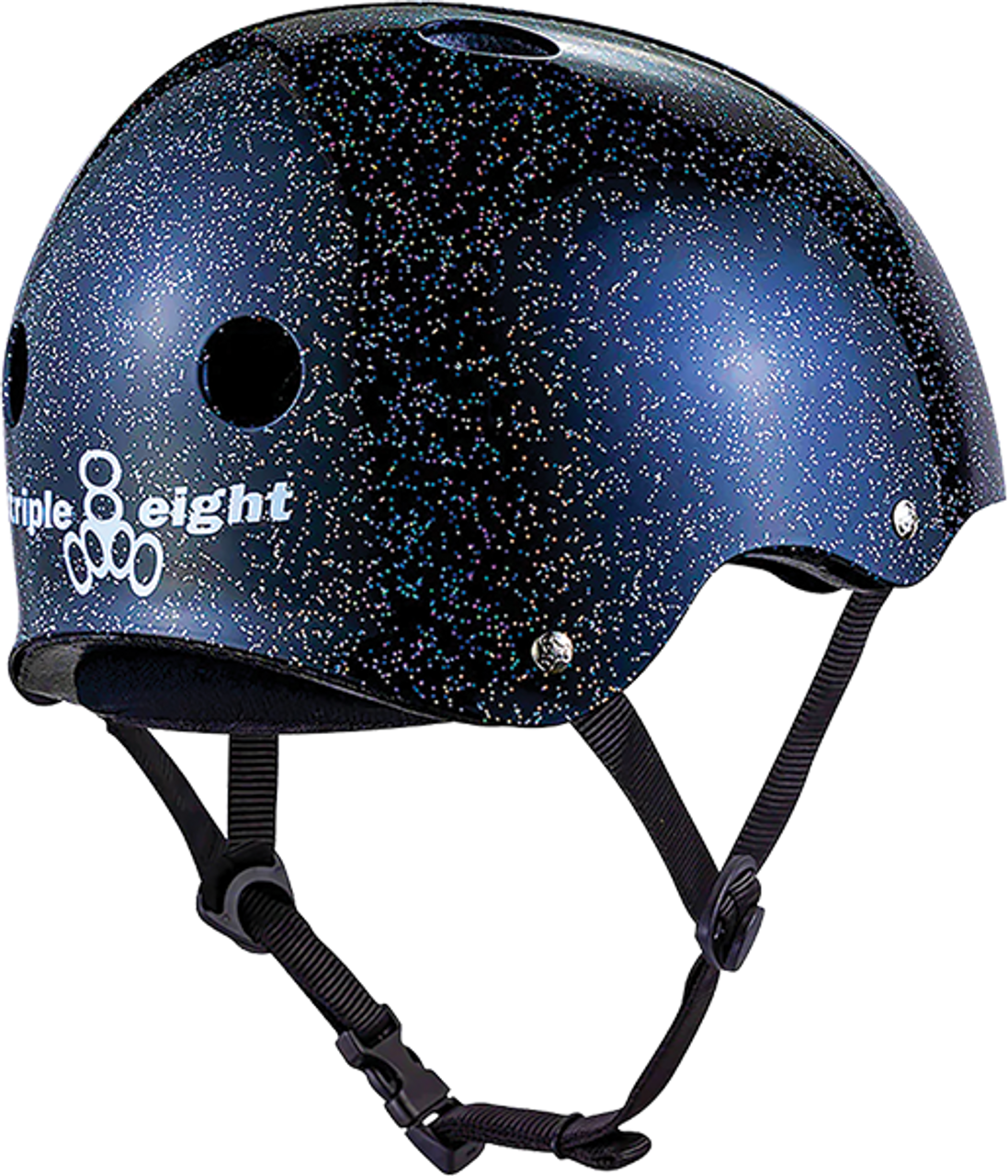 TRIPLE 8 CERTIFIED DEEP COVER XL/XXL-BLACK GLITTER