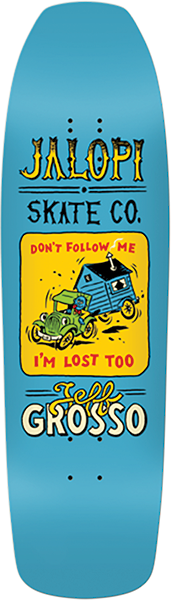 ANTI HERO GROSSO JALOPI RETURNS SKATEBOARD DECK 9.25X32.68 BLUE