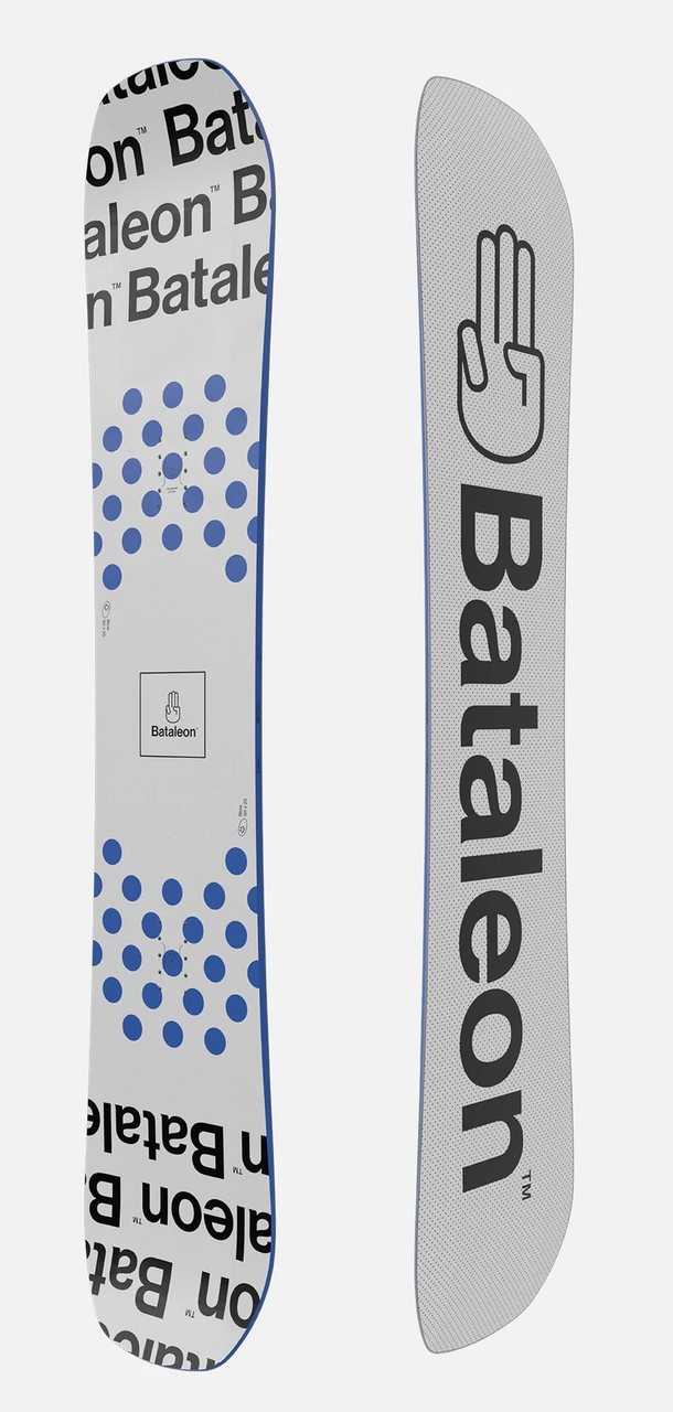 Bataleon Blow Snowboard 2025 White Blue 154 WIDE