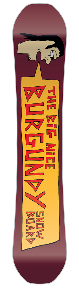 Capita Big Nice Burgundy Snowboard Indoor Survival Yellow 156