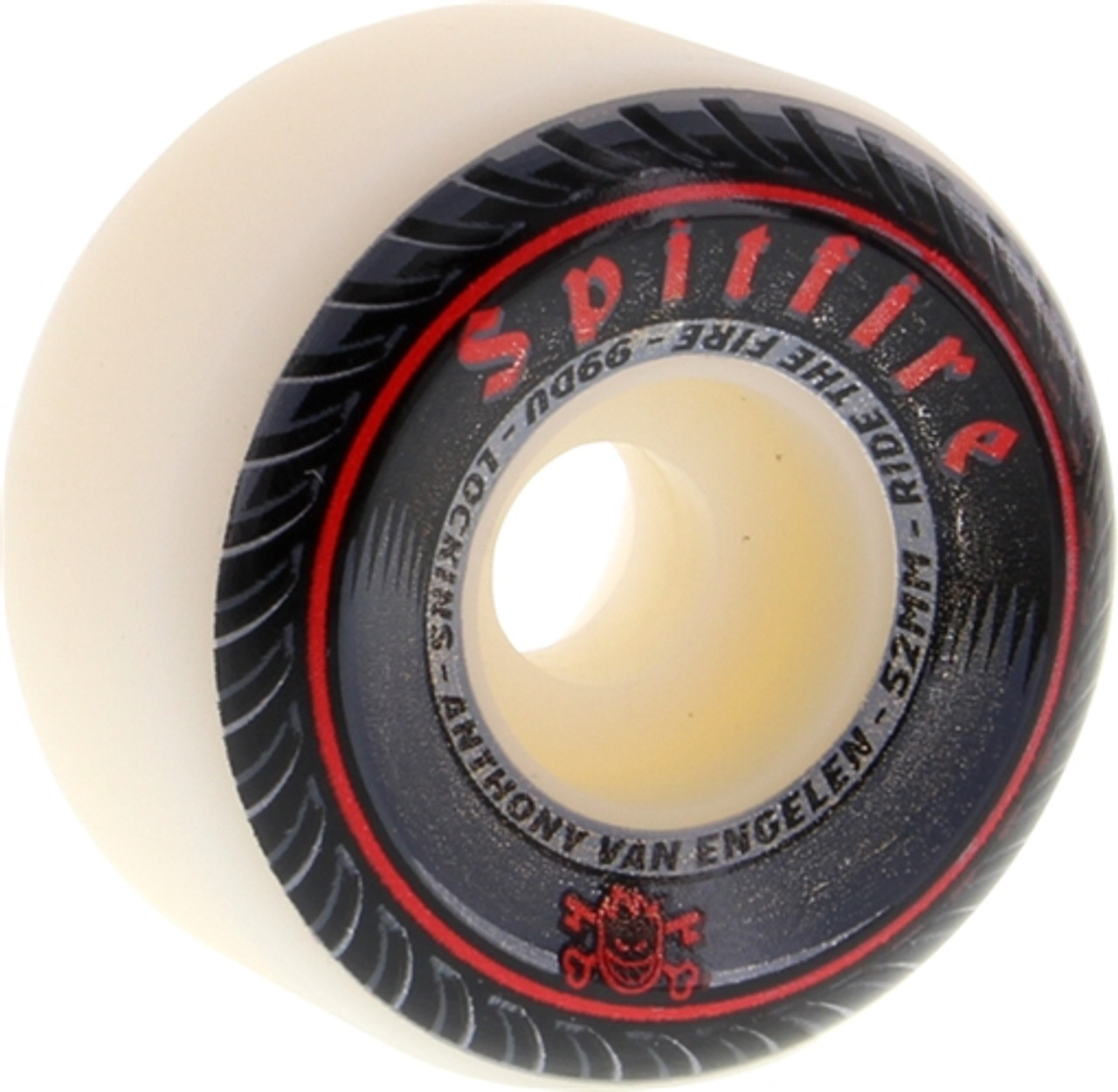 SPITFIRE VAN ENGLEN SPITFIRESTONE 52mm WHITE lock-in Skateboard Wheels Set