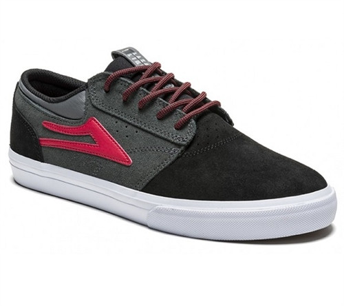 Lakai Griffin x Chocolate Skate Shoes Black Red Grey