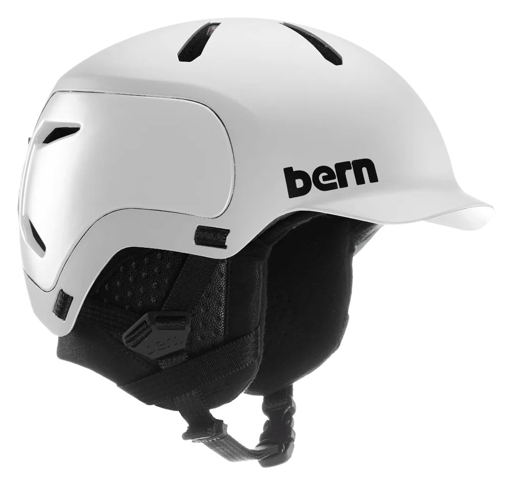 Bern Watts 2.0 MIPS Snow Helmet Satin White Vapor Black Small
