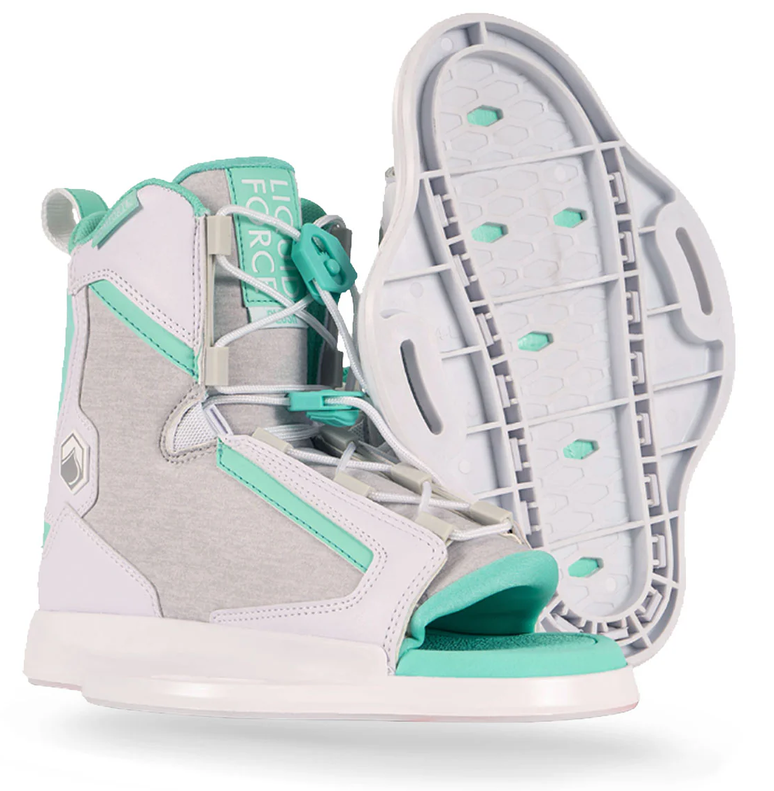 Liquid Force Plush Bindings Womens White 4-7
