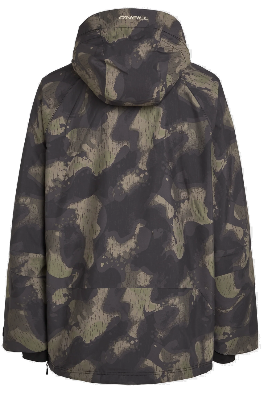 Oneill Original Anorak Snow Jacket Mens Black Night Camo