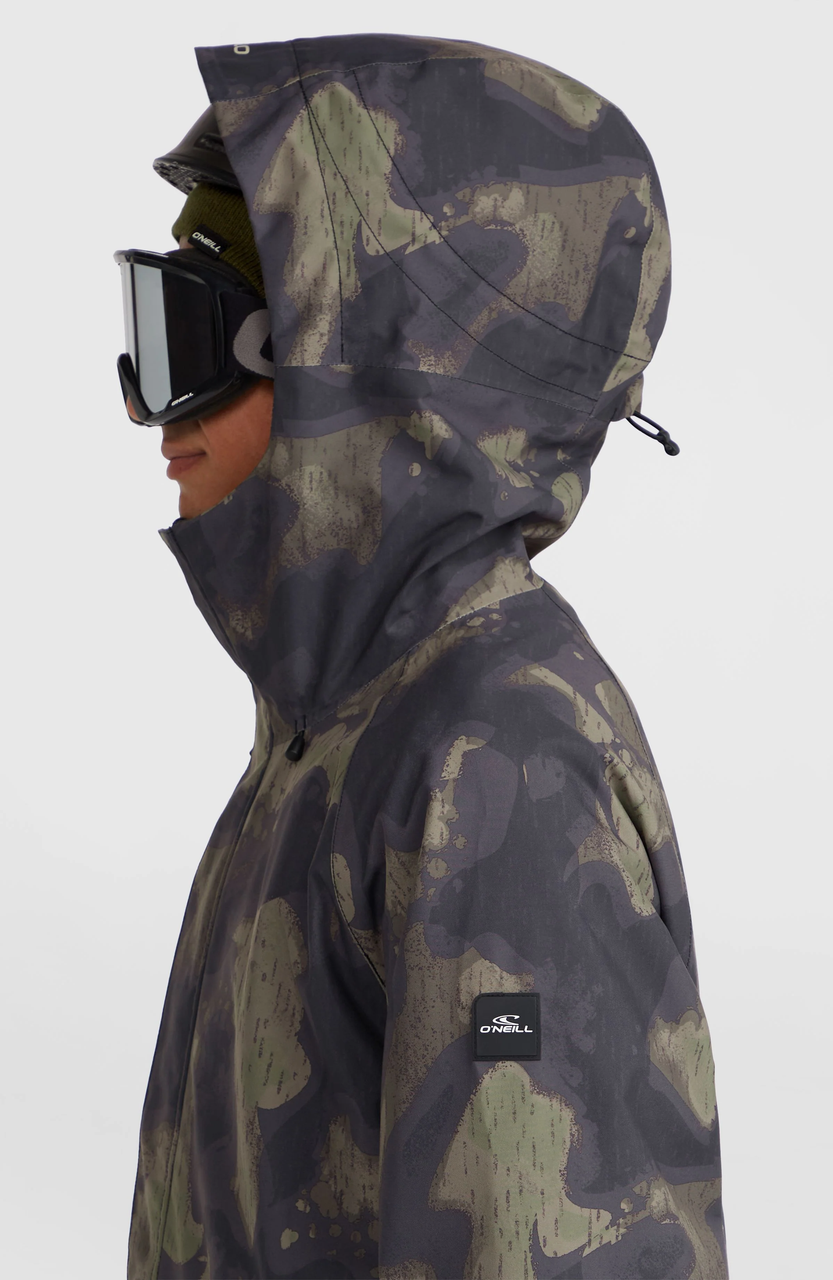 Oneill Original Anorak Snow Jacket Mens Black Night Camo
