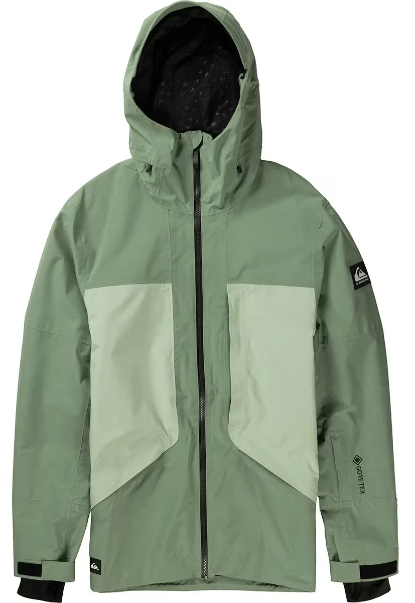 Quiksilver Forever Stretch GoreTex Snow Jacket Mens Sea Spray L