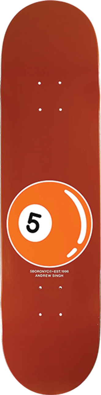 5BORO SINGH 5 BALL SKATEBOARD DECK-8.25