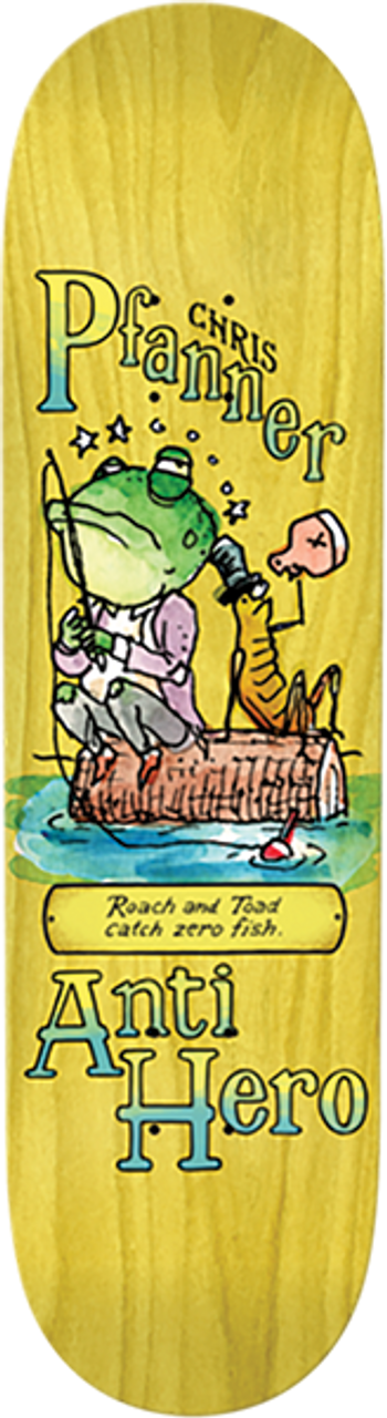 ANTI HERO PFANNER ROACH AND TOAD SKATEBOARD DECK 8.5