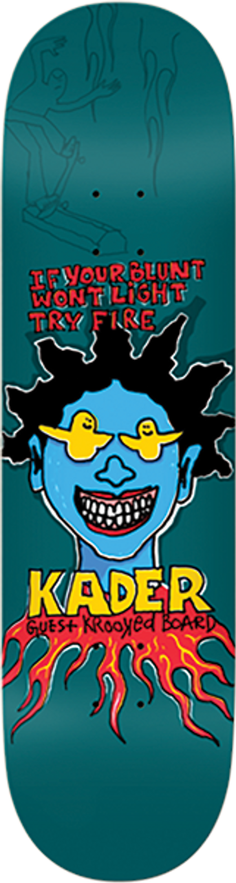 KROOKED SYLLA GUEST SKATEBOARD DECK-8.5 BLUE