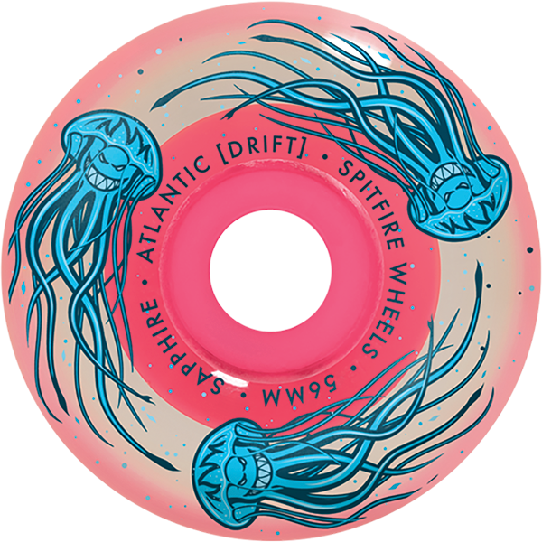 SPITFIRE SAPPHIRE 90DU RADIAL 56MM ATLANTIC DRIFT CL.PNK WHEELS SET