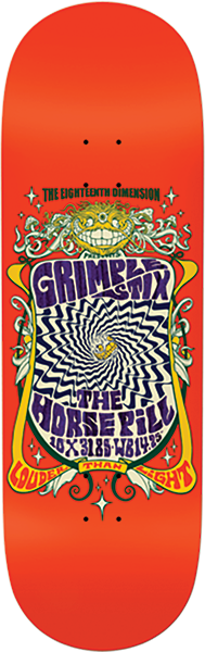 ANTI HERO LITHO SKATEBOARD DECK 10X31.85 ORANGE