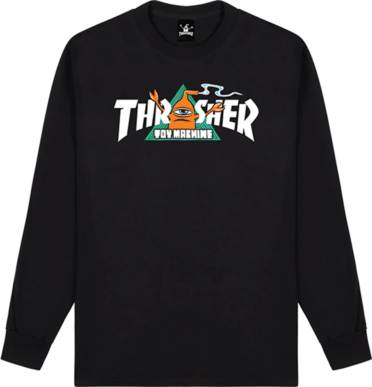 THRASHER TOY MACHINE VORTEX LONGSLEEVE SMALL-BLACK