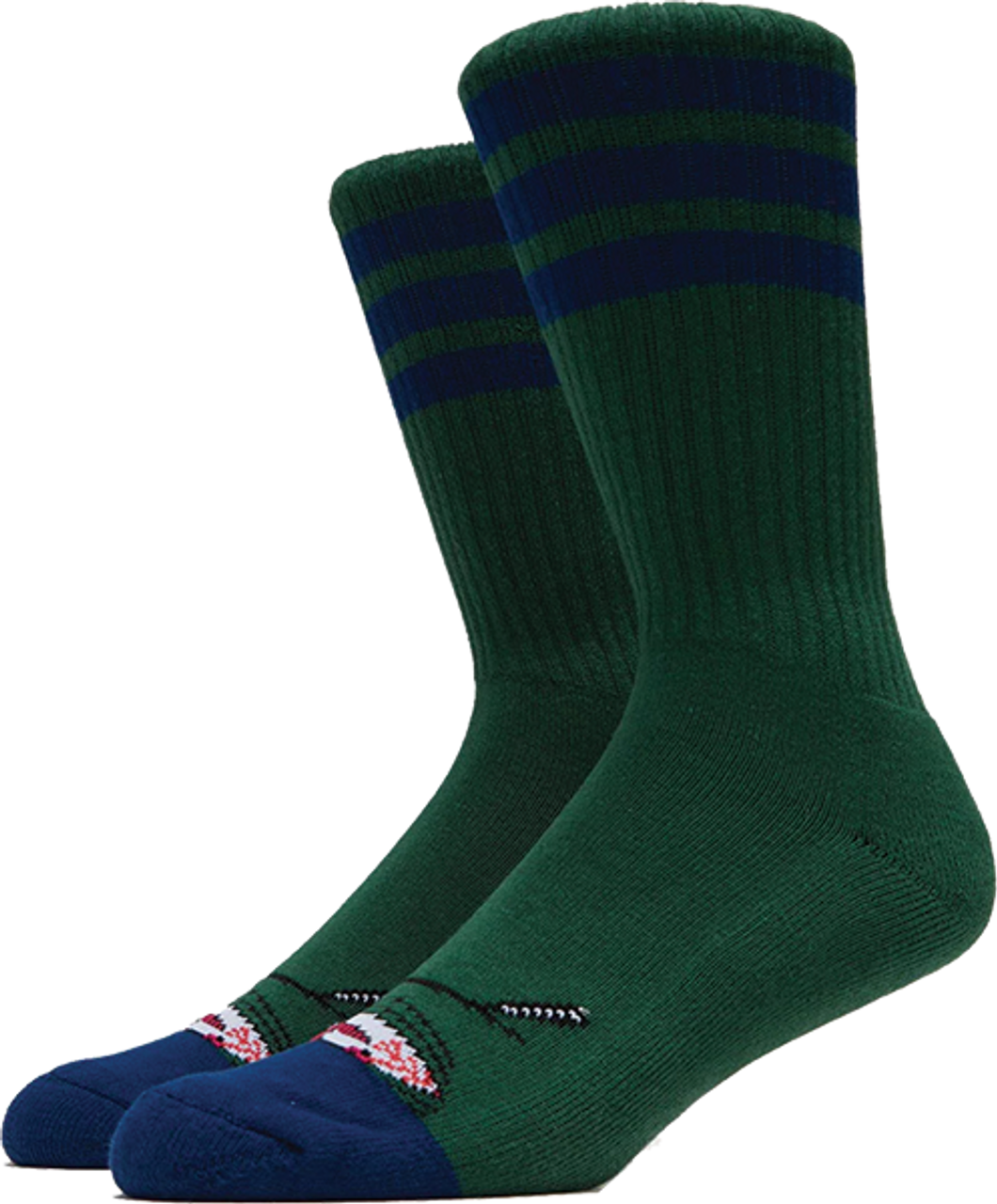 TOY MACHINE STONER SECT CREW SOCKS FOREST 1pr