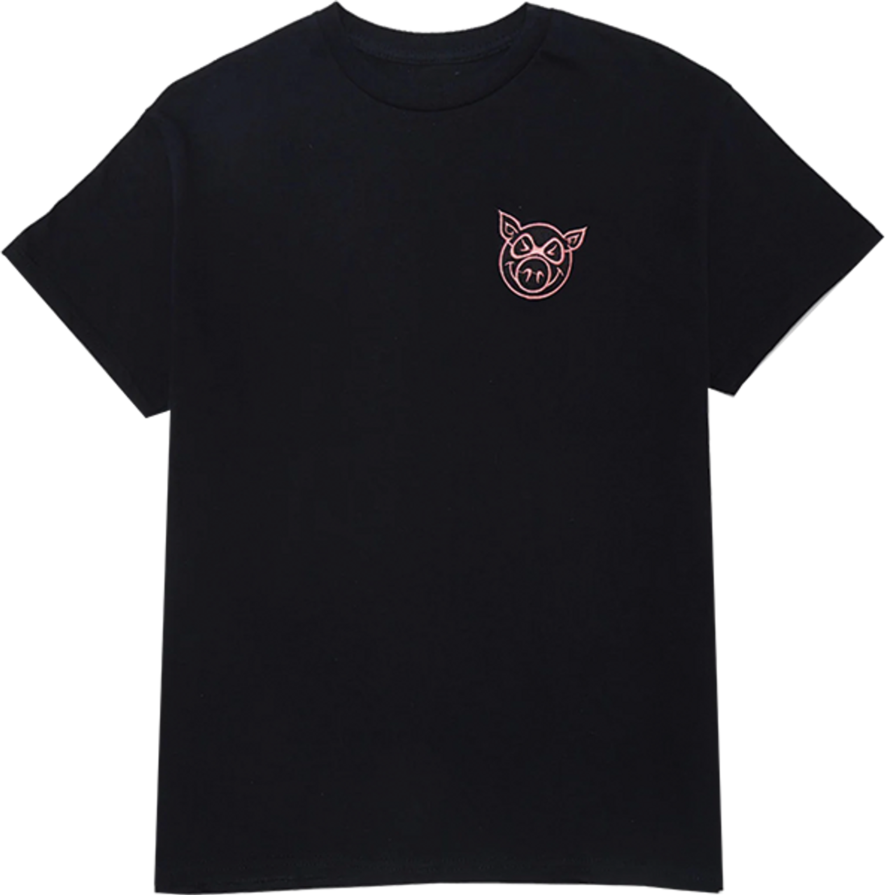 PIG HEAD EMBROIDERED SS TSHIRT SMALL-BLACK