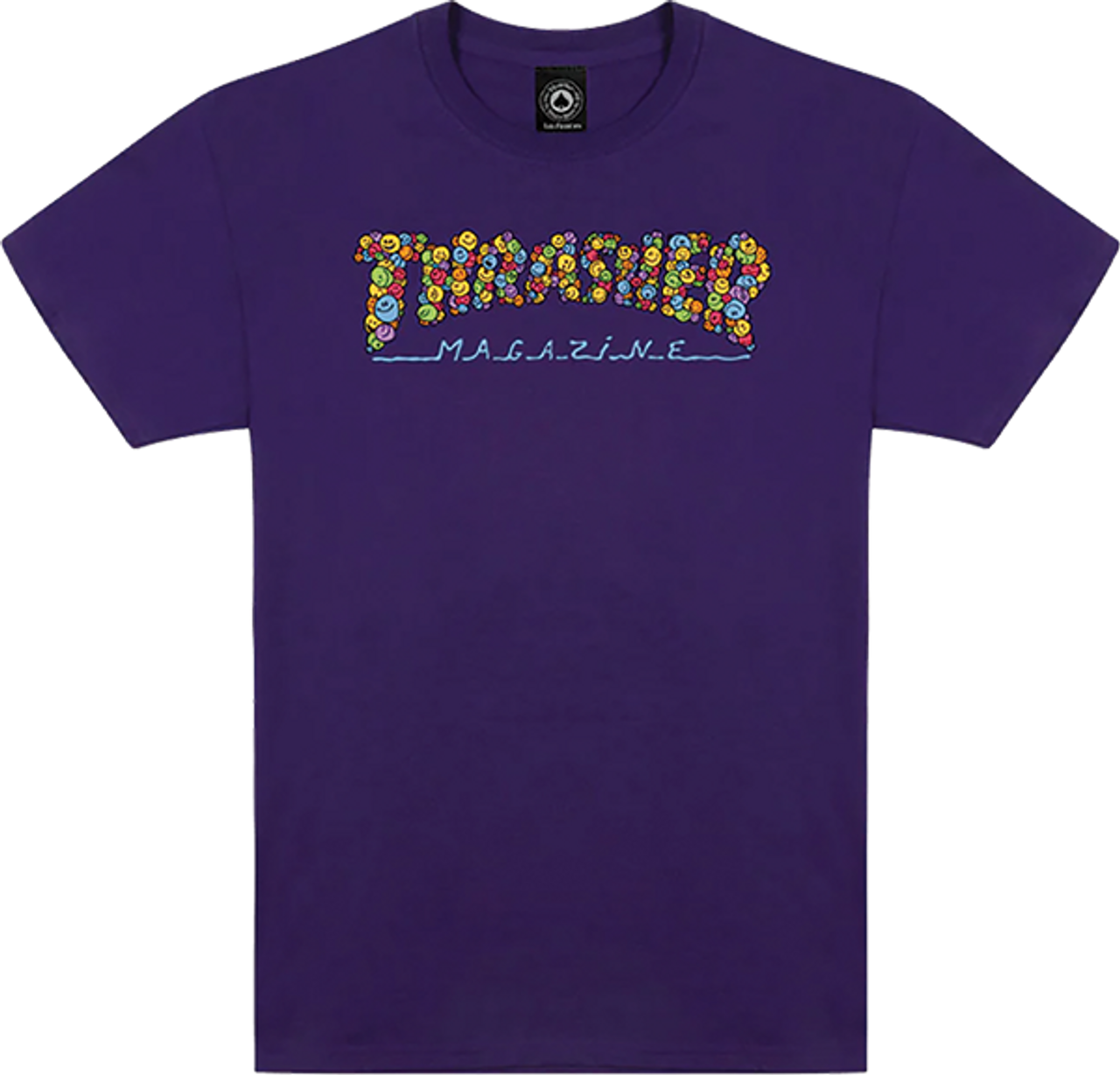 THRASHER SPANKY LONG SMILE SS TSHIRT XLARGE-PURPLE