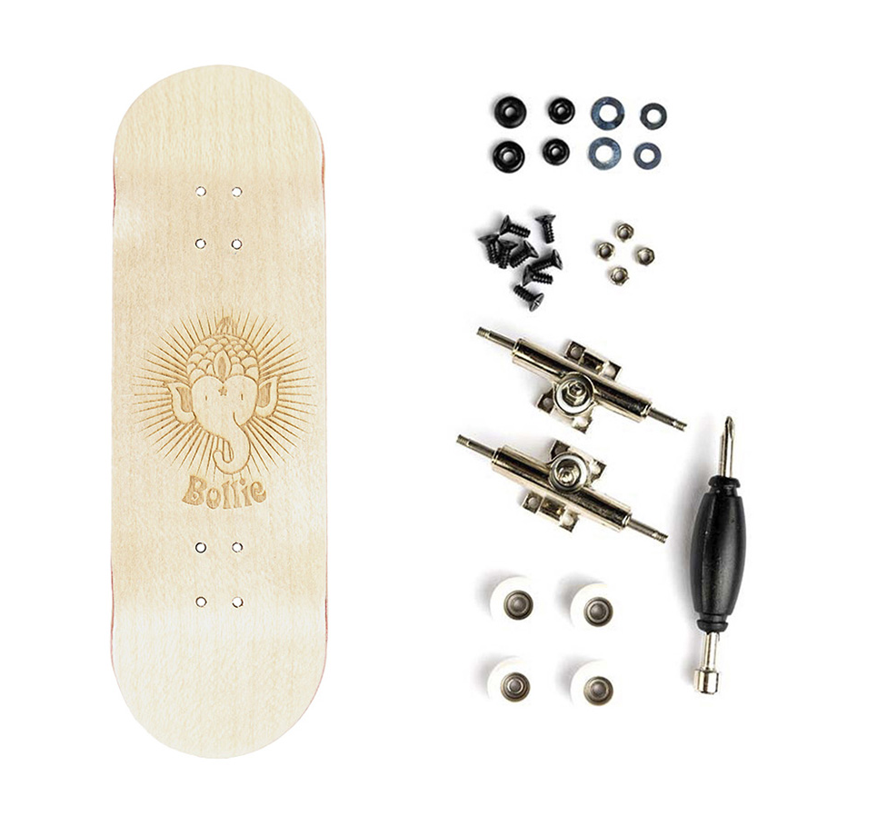 Bollie Fingerboard Complete Mini Logo Natural 30mm