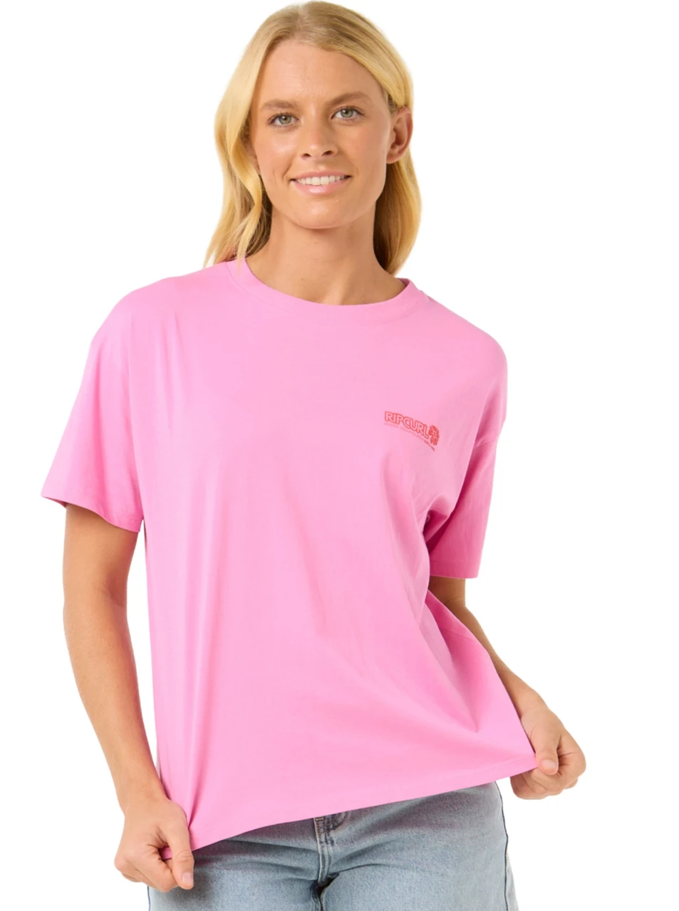 Rip Curl Ocean Tech Relaxed Tshirt Womens Pink