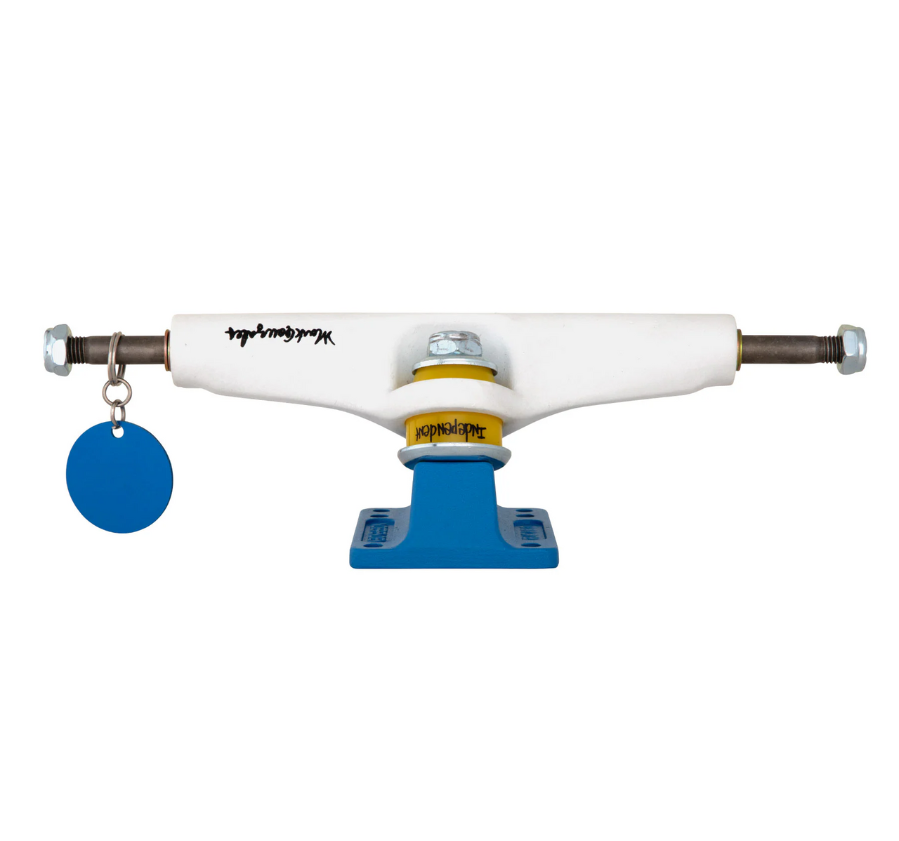 Independent Stage 4 Mark Gonzales Pro Trucks Set White Blue 166mm 6h