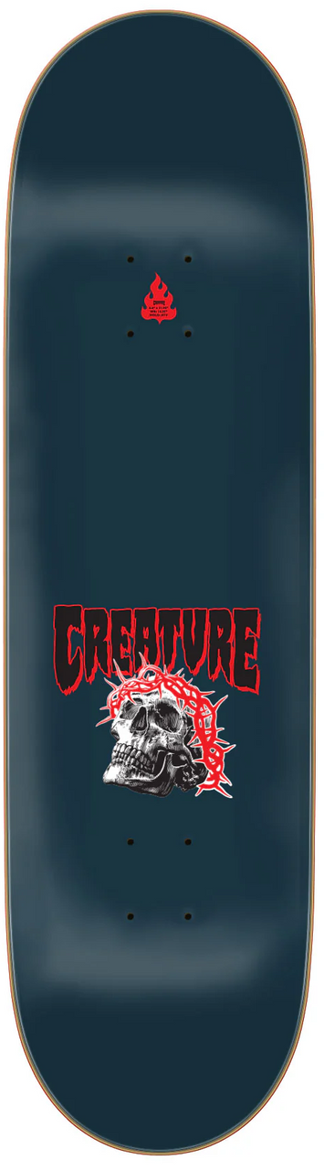 Creature Russell Metal XX Skateboard Deck Black Red 8.60x31.95