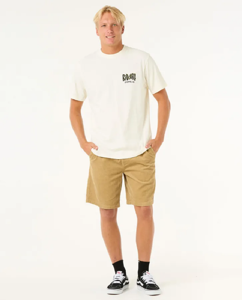 Rip Curl Shield Tshirt Mens Bone