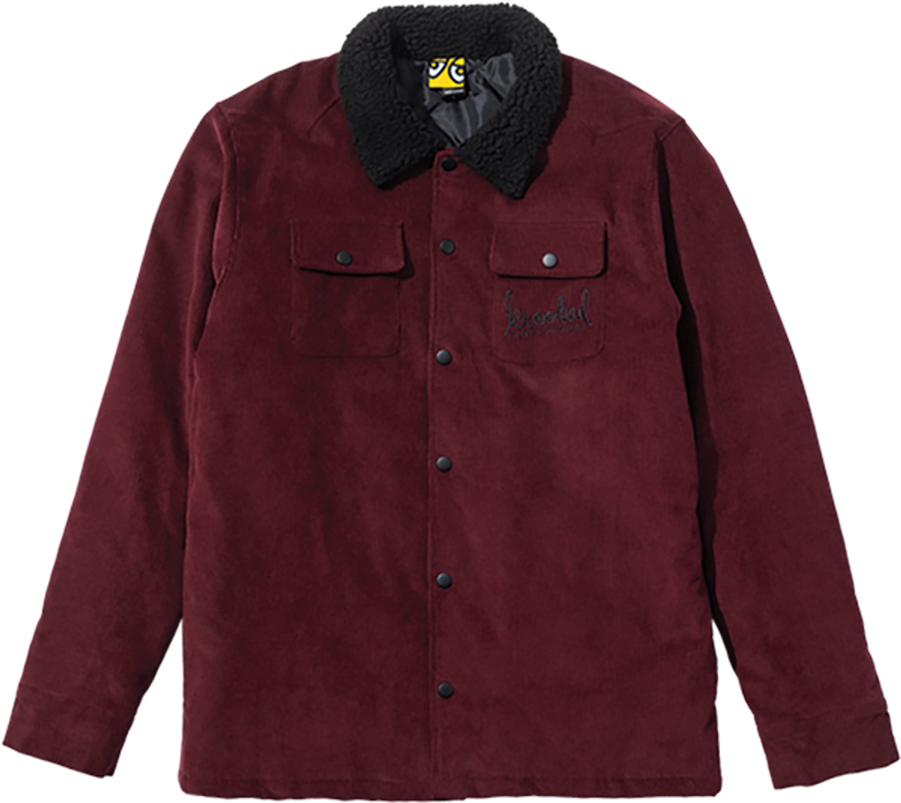 KROOKED SKRIPT JACKET JACKET XLARGE BURGUNDY