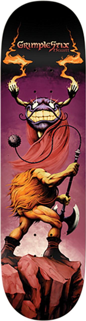 ANTI HERO GRIMPLESTIX BARBARIANS HEWITT SKATEBOARD DECK 8.5