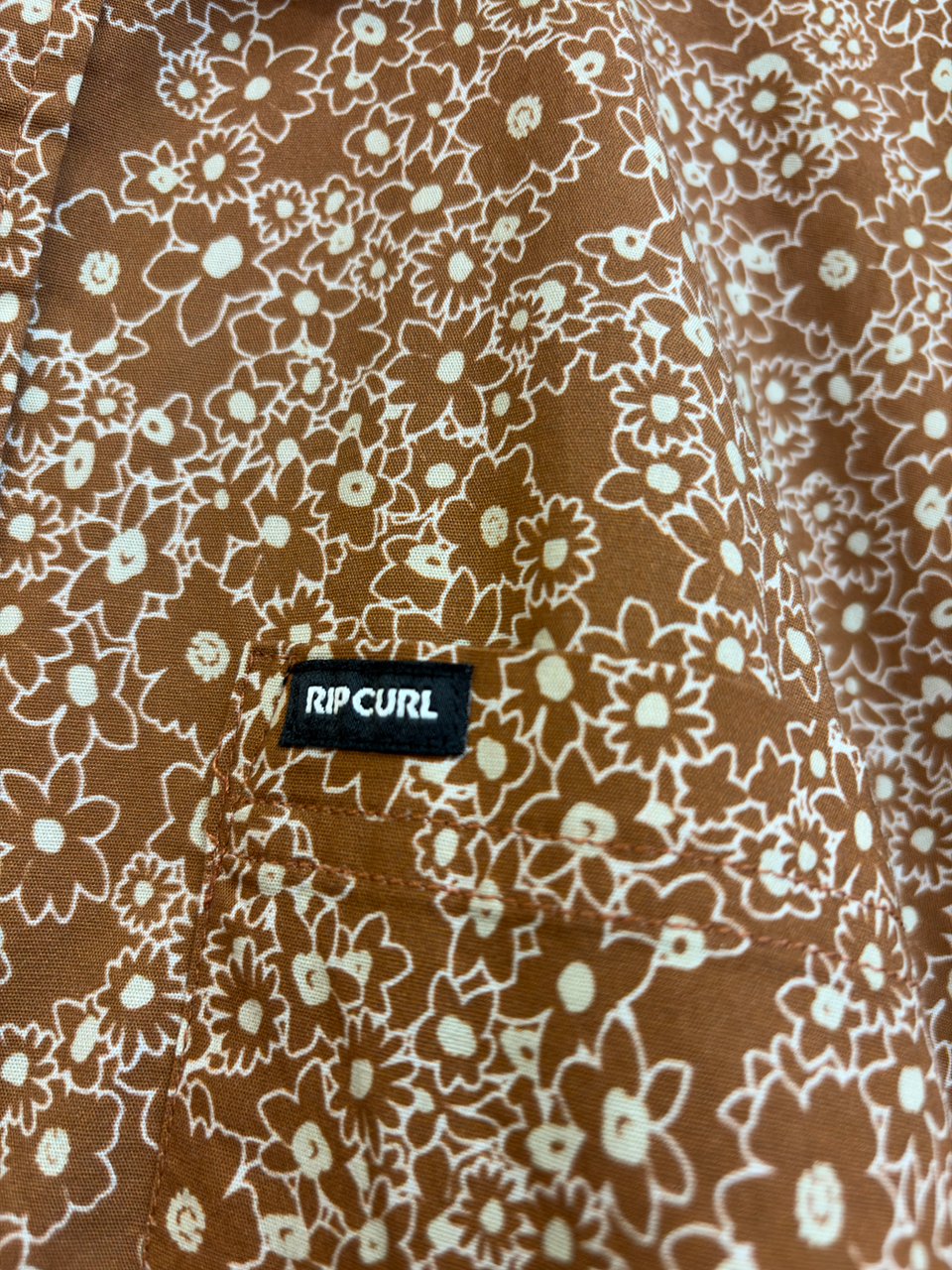 Rip Curl WildBloom Woven SS Mens Terracotta