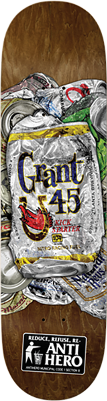 ANTI HERO TAYLOR REFUSE SKATEBOARD DECK 8.4