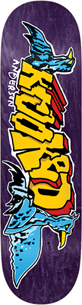 KROOKED ANDERSON RAPTORS SKATEBOARD DECK-8.38