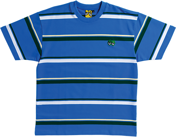 KROOKED EYES EMB STRIPE SS S-MULTI-COLOR/GREEN