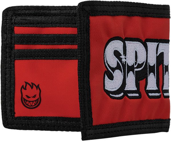 SPITFIRE BURNOUT SCRIPT BI-FOLD WALLET RED/BLACK