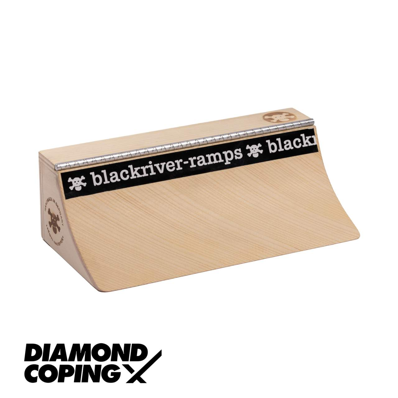 Blackriver Diamond Coping Pocket Quarter XL Fingerboard Ramp Natural 5x10