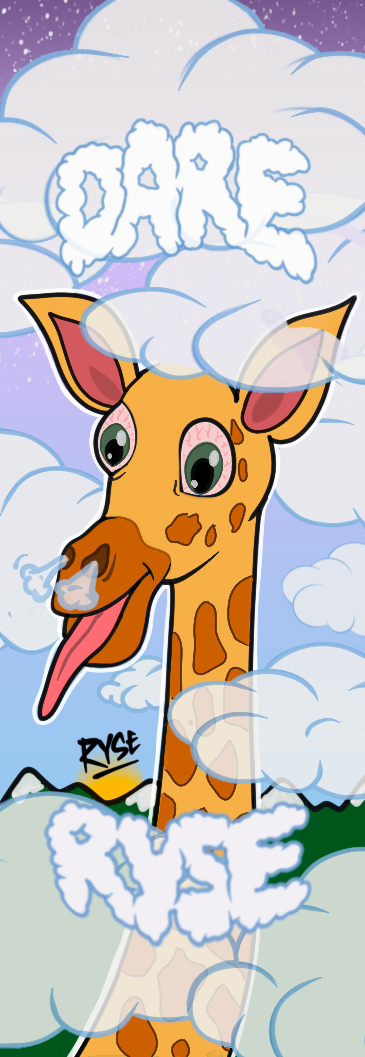 RYSE Dare Giraffe Pro Fingerboard Purple Tan OG 32mm