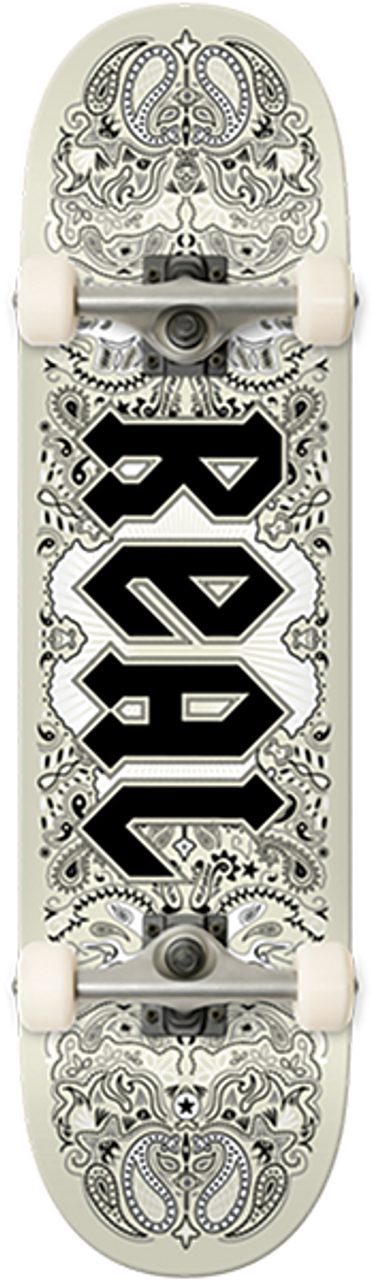 REAL BANDANA  SKATEBOARD COMPLETE 7.3