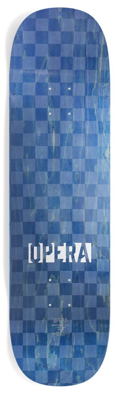 Opera Weathered Logo Skateboard Deck Yellow 8.7 EX7 Pop