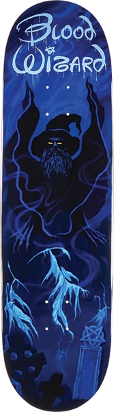 BLOOD WIZARD KNIGHT ON BEARD MTN SKATEBOARD DECK-9.0 w/ grip