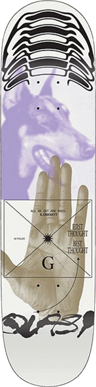 QUASI CROCKETT THOUGHTS SKATEBOARD DECK-8.5