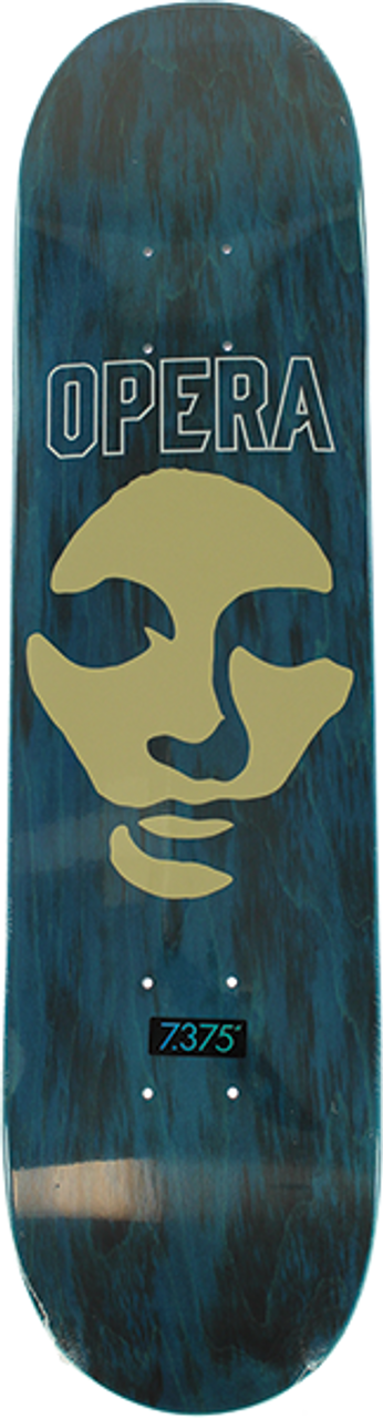 OPERA DIE CUT MASK SKATEBOARD DECK-7.3 BLUE