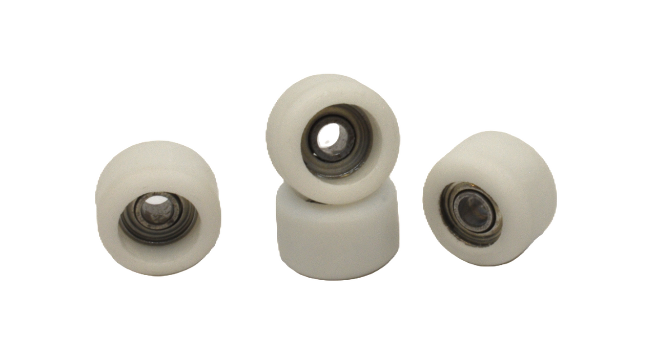 Social Ultra Resin Hand Cut Pro Fingerboard Wheels White 5mmx4
