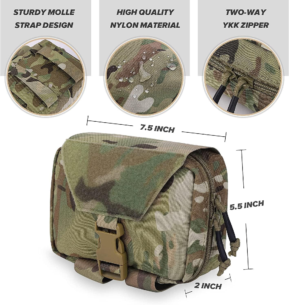 Petac Gear Rip Away Pouch Camo One Size