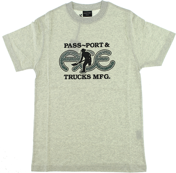 ACE PASSPORT HAMMERTONE SS TSHIRT XXLARGE ASH
