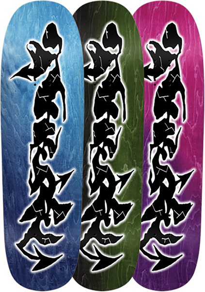THERE PARASITE SKATEBOARD DECK 9.25X31.85 ASSORTED