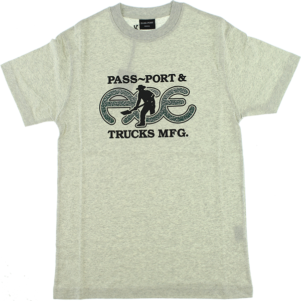ACE PASSPORT HAMMERTONE SS TSHIRT LARGE ASH