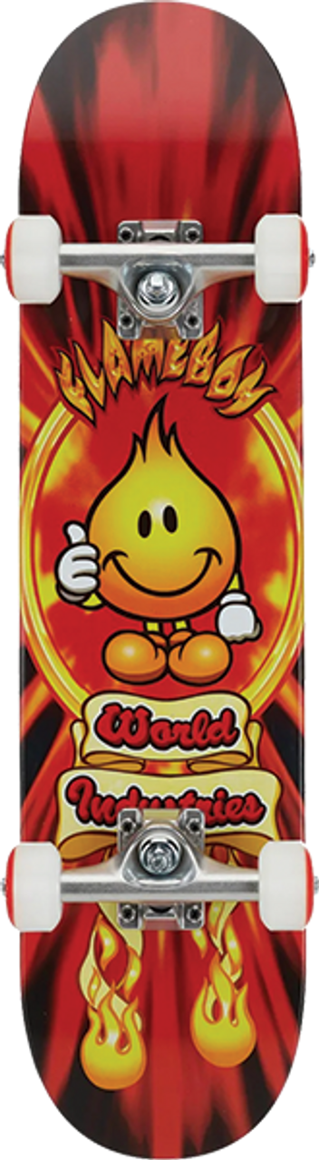 WORLD INDUSTRIES FLAMEBOY V2 SKATEBOARD COMPLETE 7.0