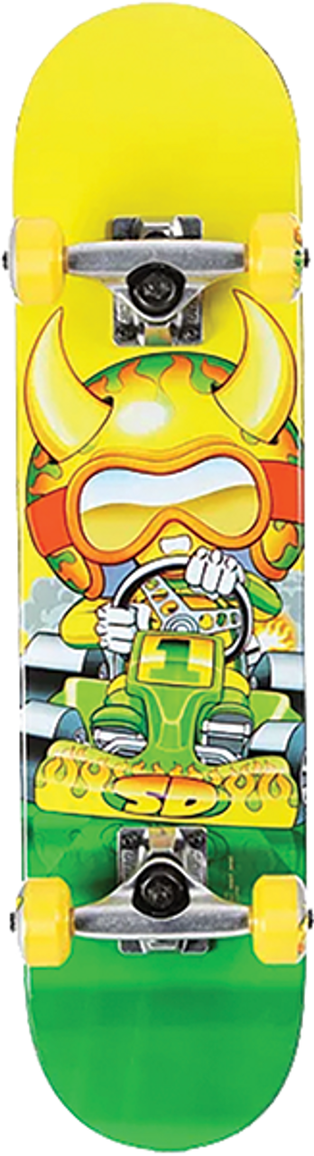 SPEED DEMONS GO KART SKATEBOARD COMPLETE 6.75