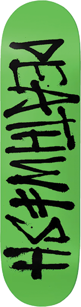 DEATHWISH OG DEATHSPRAY SKATEBOARD DECK 8.47 GRN/BLK w/ grip