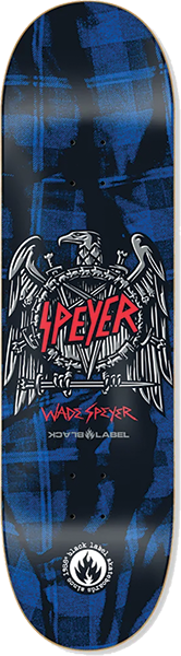 BLACK LABEL SPEYER EAGLE PLAID SKATEBOARD DECK 8.75